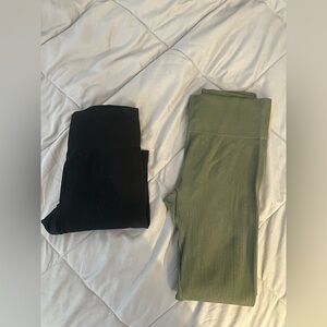 Ribbed seamless leggings